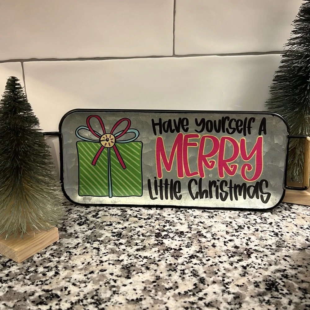 Mini Tin Christmas Tray